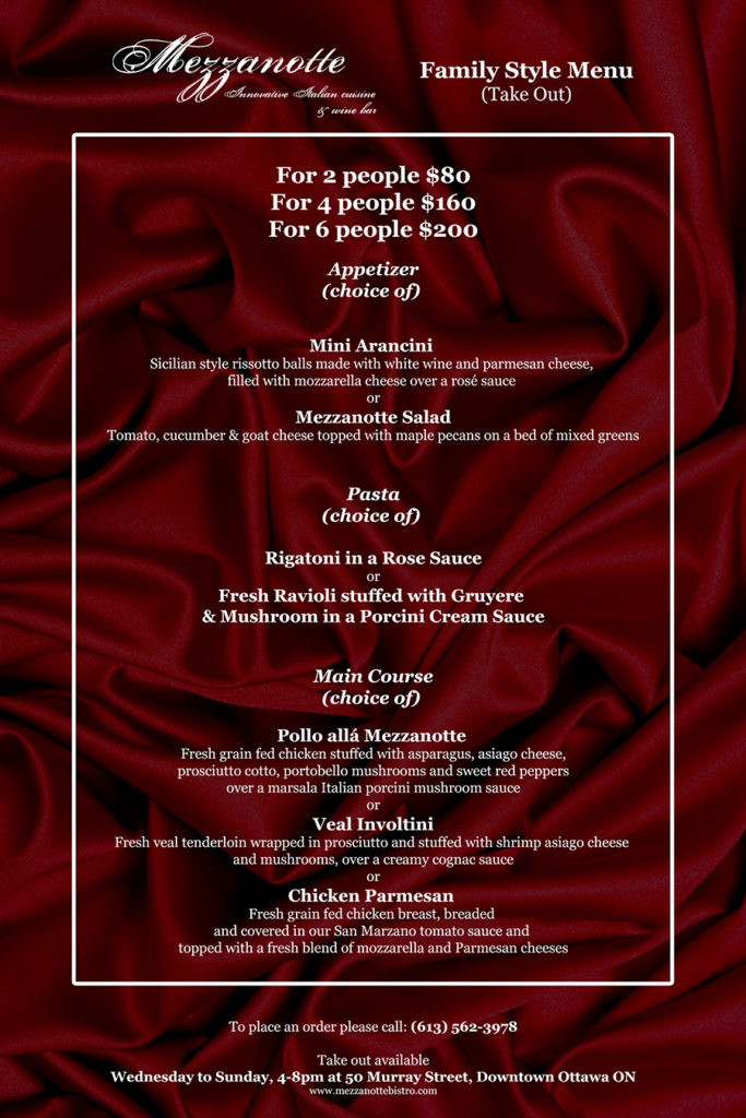 Mezzanotte Bistro Ottawa Italian Restaurant Ottawa Italian Restaurant